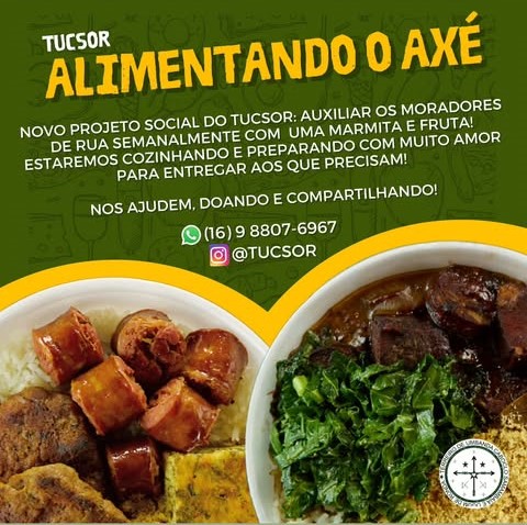 Dia de entrega de marmitas a moradores em situação de rua